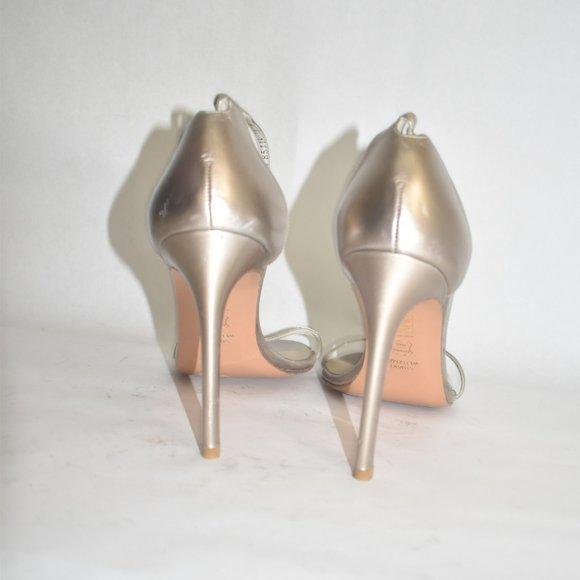 Stuart Weitzman Nudistsong Sandal HEEL PALE GOLD 11 (D4)